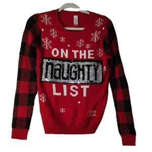 No Boundaries Ugly Christmas Sweater Size M (7-9)